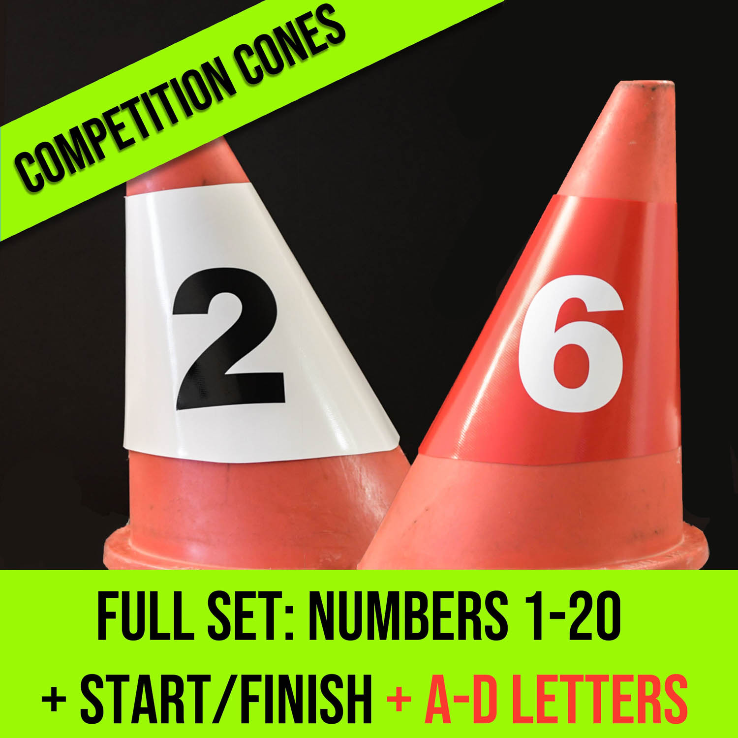  Competition Cones Sleeves - Full Set of 50