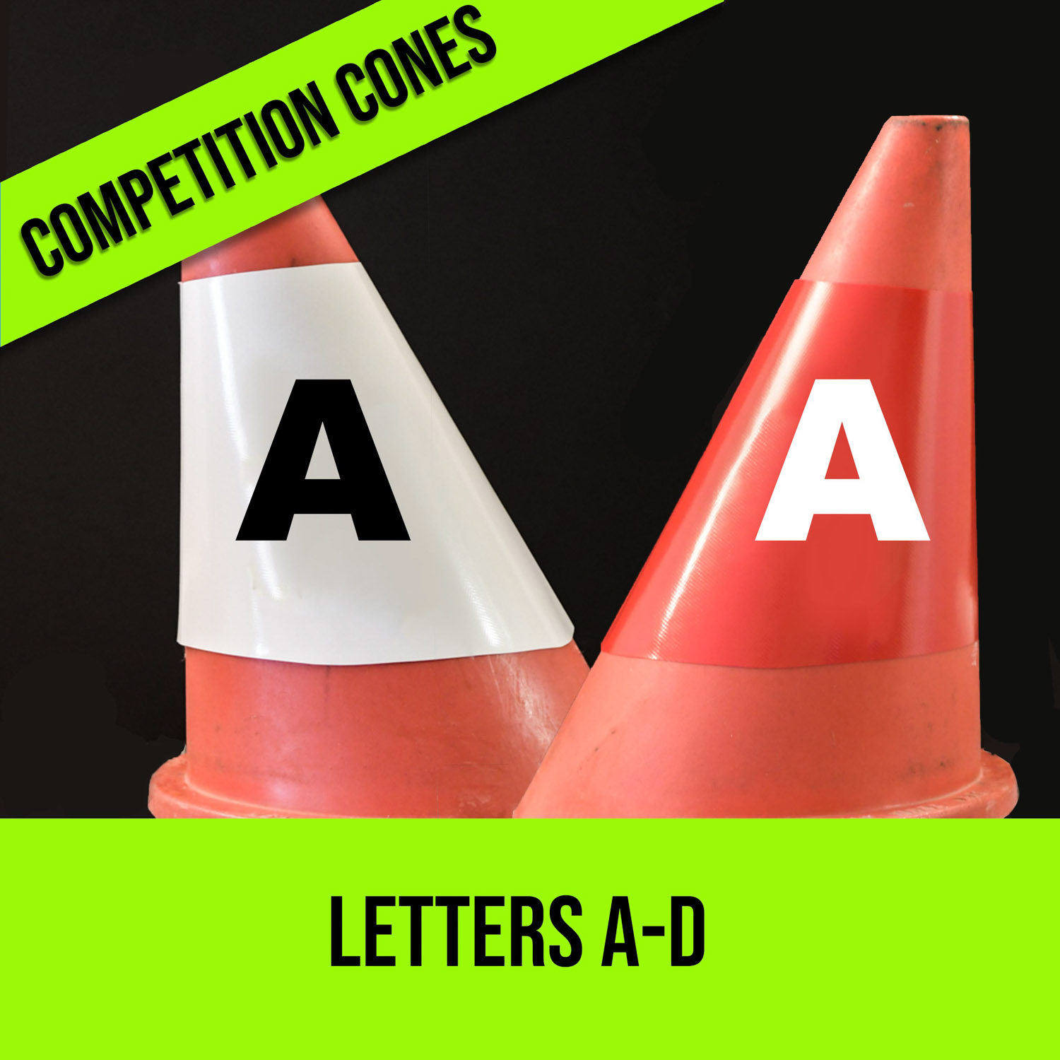  Competition Cones Sleeves - Letters A-D